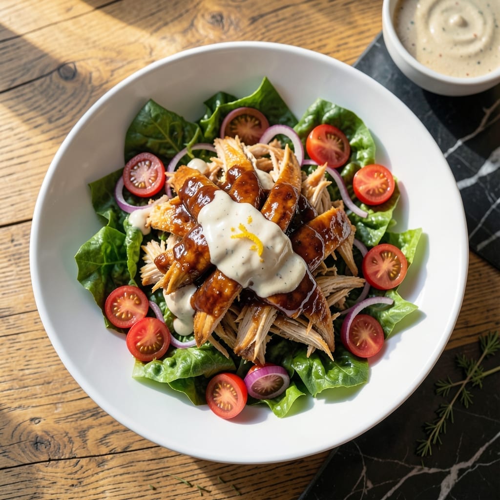 Barbecue Ranch Chicken Salad Recipe: Smoky Creamy Crunch in Every Bite