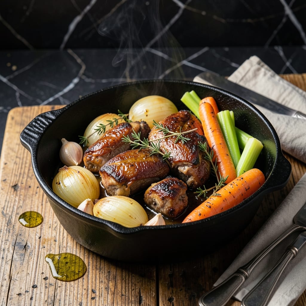 Duck Giblets Recipe: Rich Offal Stew with Herb-Infused Depth