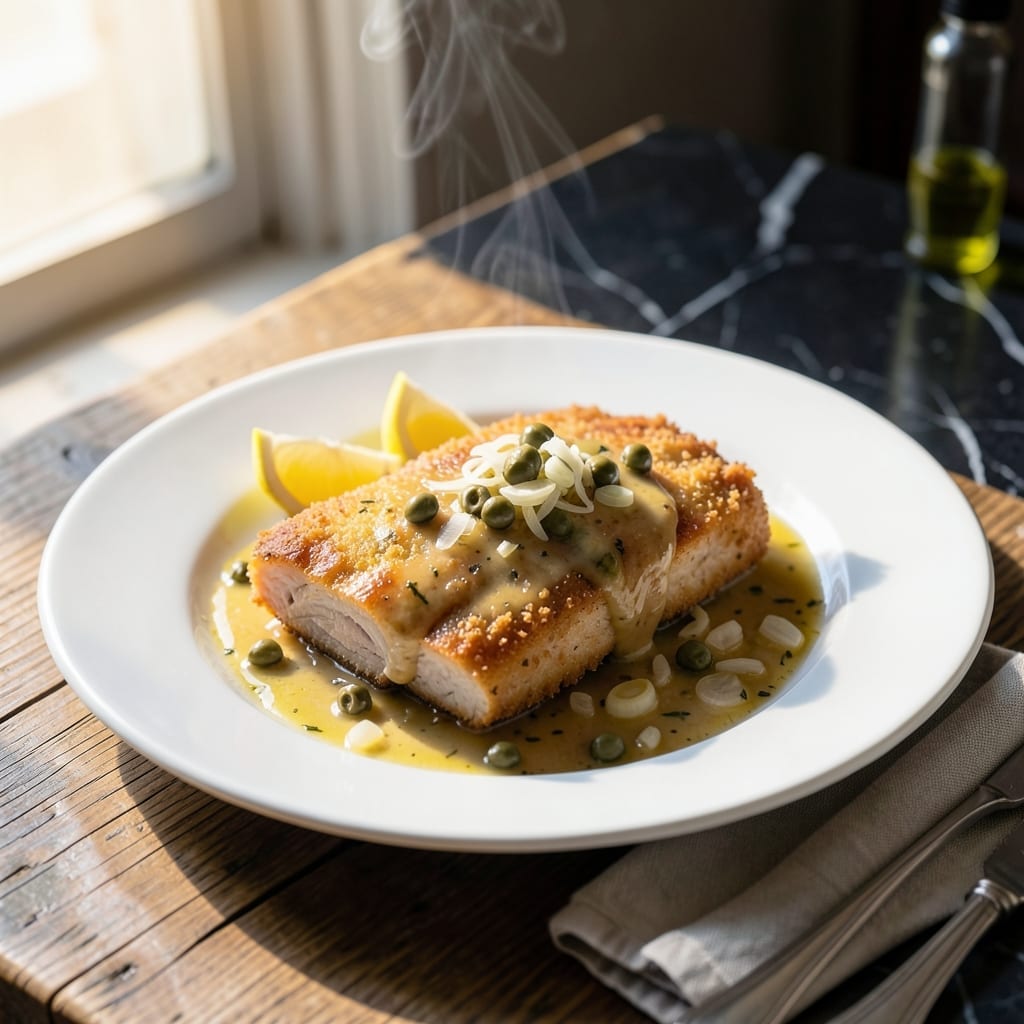Pork Schnitzel Sauce Recipe: Tangy Lemon-Caper Pan Sauce