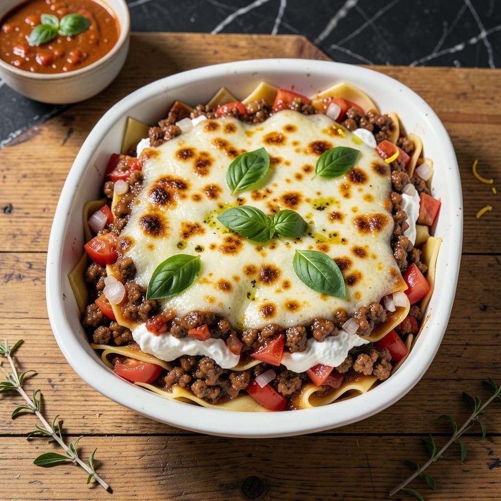 Lasagna Recipe No Cook Noodles: Layered Cheese and Sauce Simplicity
