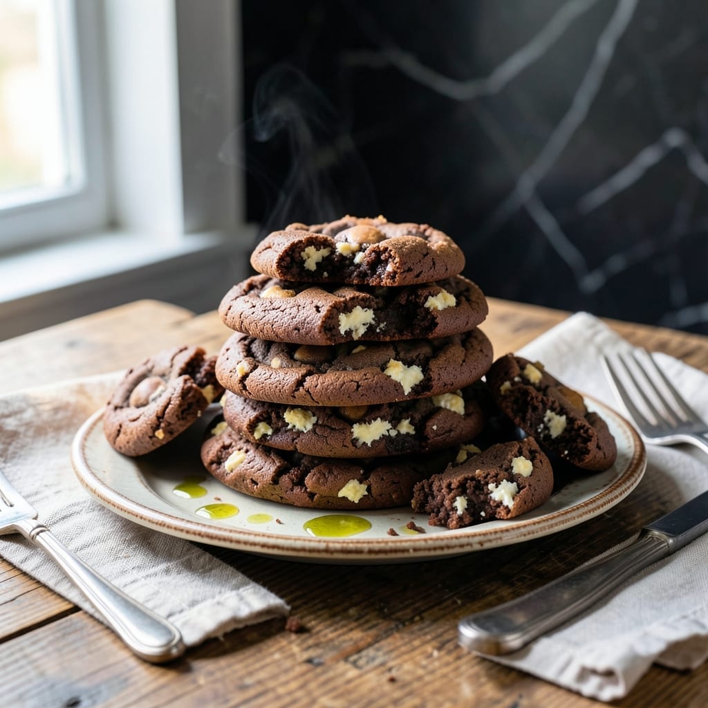 Cookies and Cream Recipe Cookies: Double Chocolate Crunch Delight