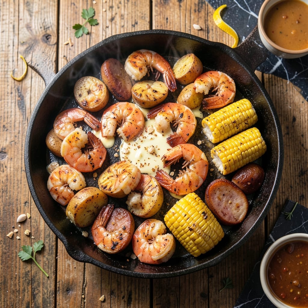 Grilled Shrimp Boil Packets Recipe: Smoky Spice With Garlic-Butter Infusion