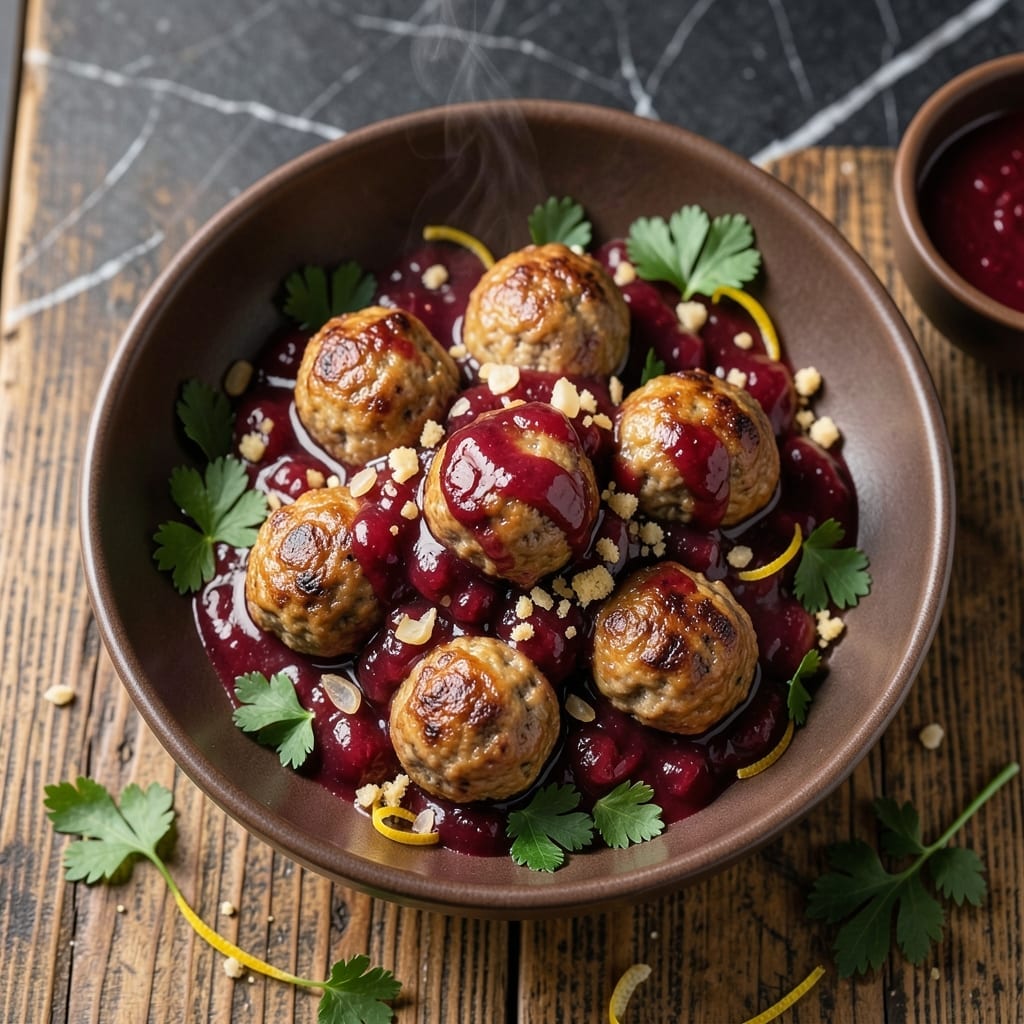 Meatball Recipe Using Cranberry Sauce: Sweet-Tart Glaze for Holiday Flavor