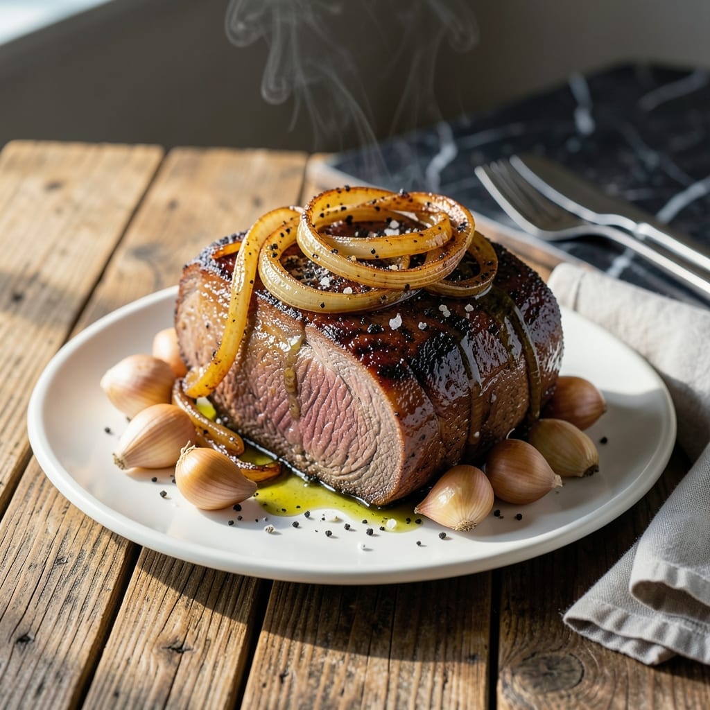 Round Top Round Roast Recipe Slow Cooker: Fork-Tender Beef With Herb-Infused Gravy