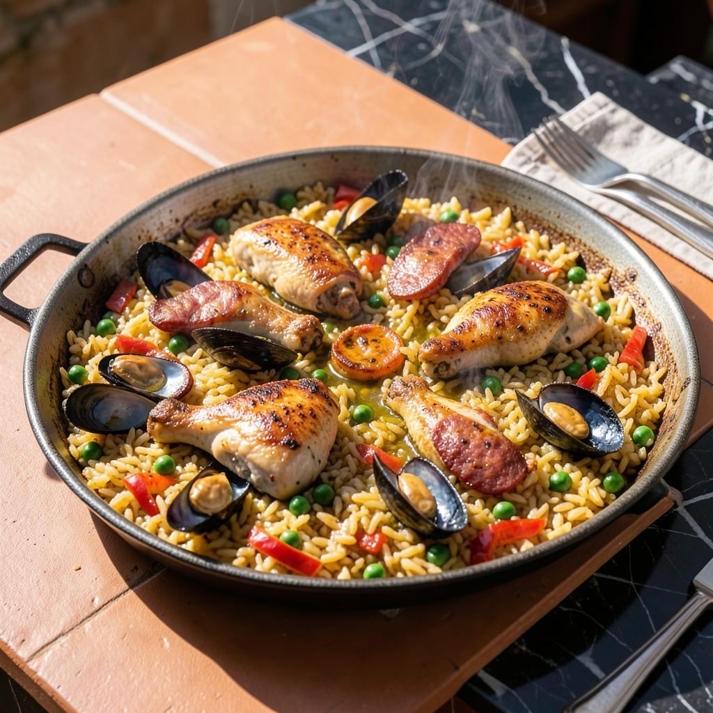 Recipe to Make Paella: Authentic Spanish Saffron and Seafood Feast