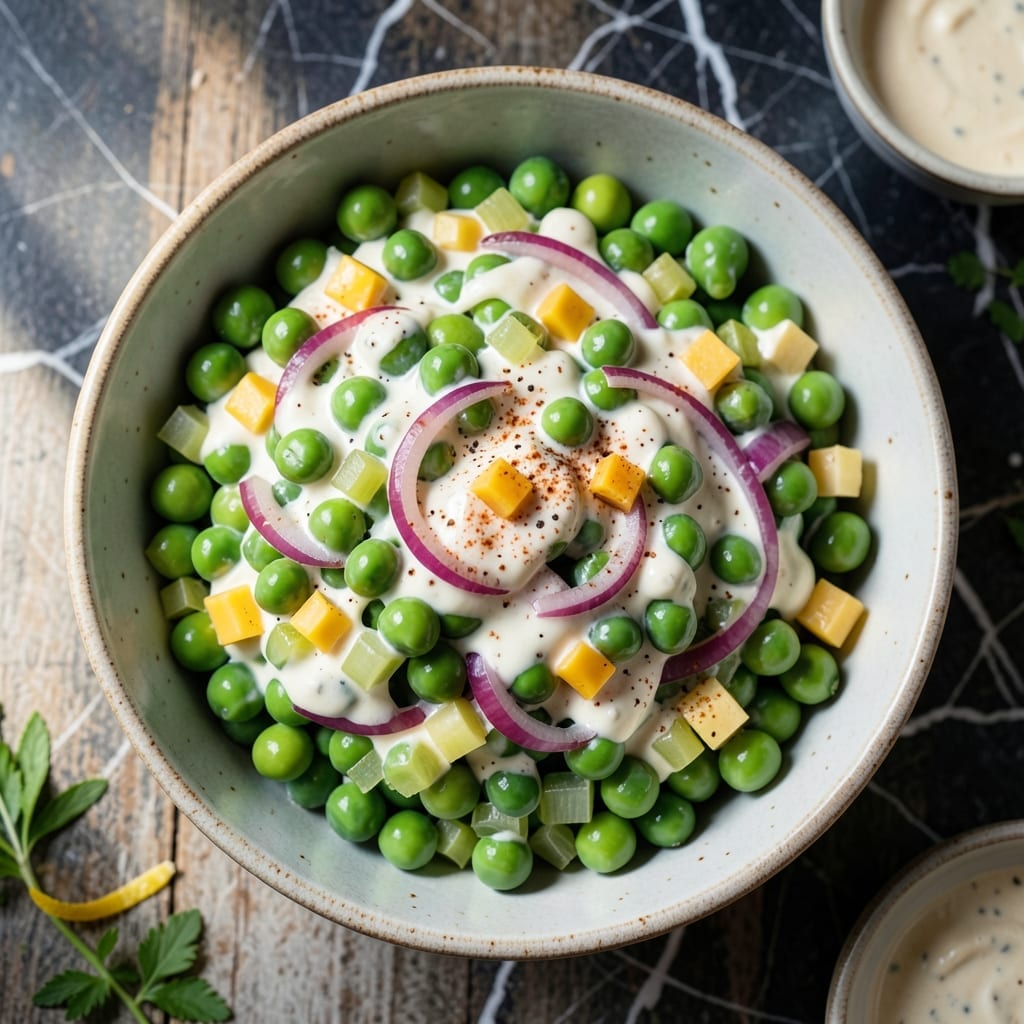 Old Fashioned Pea Salad Recipe With Canned Peas: Retro Picnic Classic with Crunch
