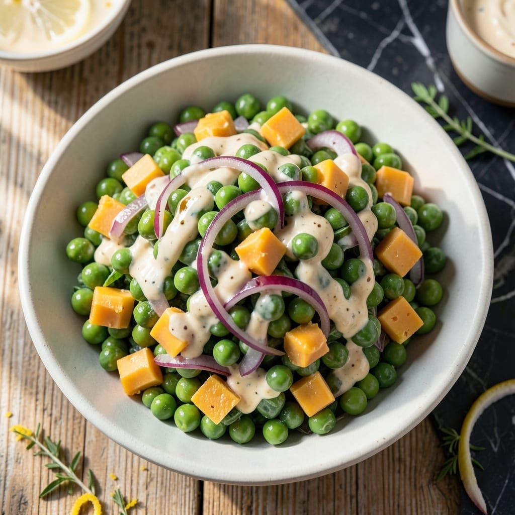 Pea Salad Recipe Pioneer Woman: Sweet Peas With Sharp Cheddar and Bacon