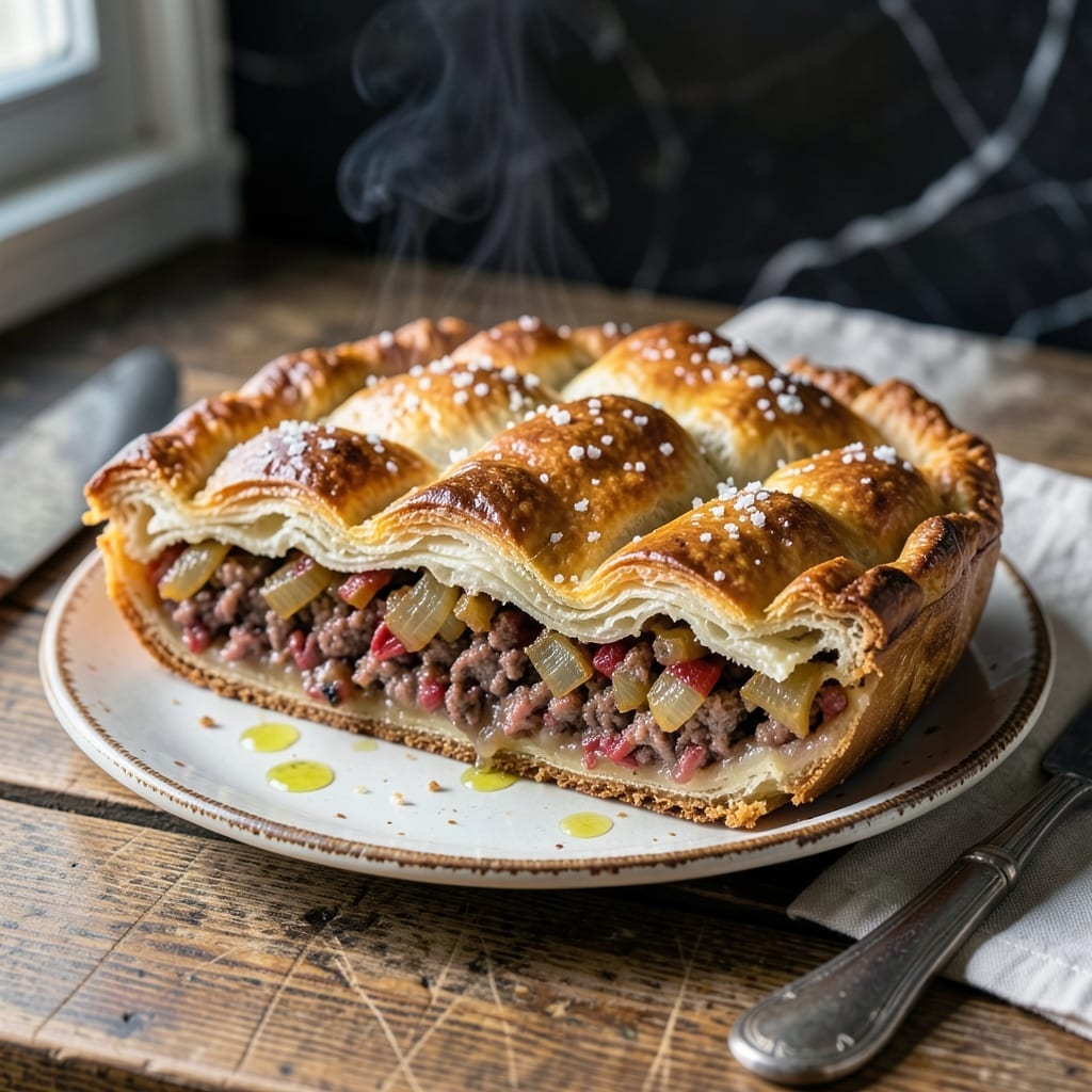 Italian Meat Pie Recipe Ground Beef: Savory Filling in Flaky Pastry