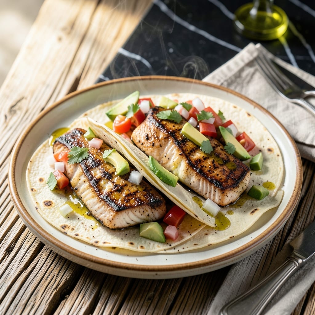 Swordfish Tacos Recipe: Grilled Citrus-Marinated Bites with Mango Salsa
