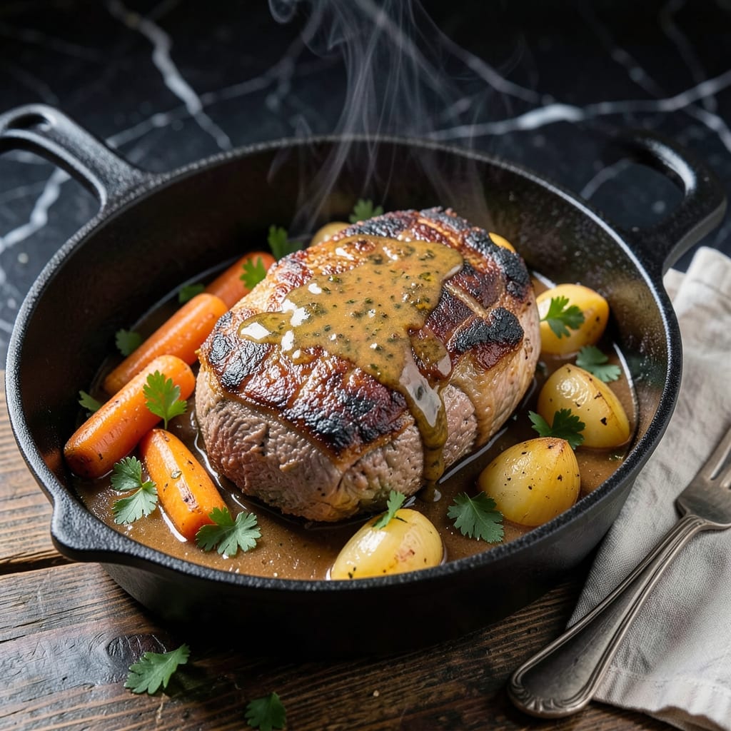 Pot Roast Recipe With Ranch and Au Jus: Slow-Braised Savory Succulence