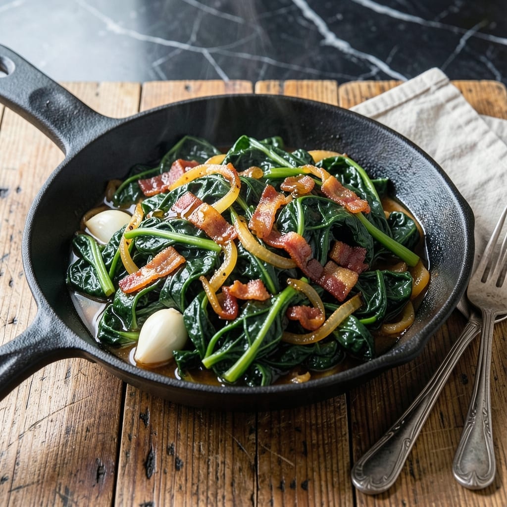 Cracker Barrel Turnip Greens Recipe: Southern-Style With Smoky Bacon Flavor