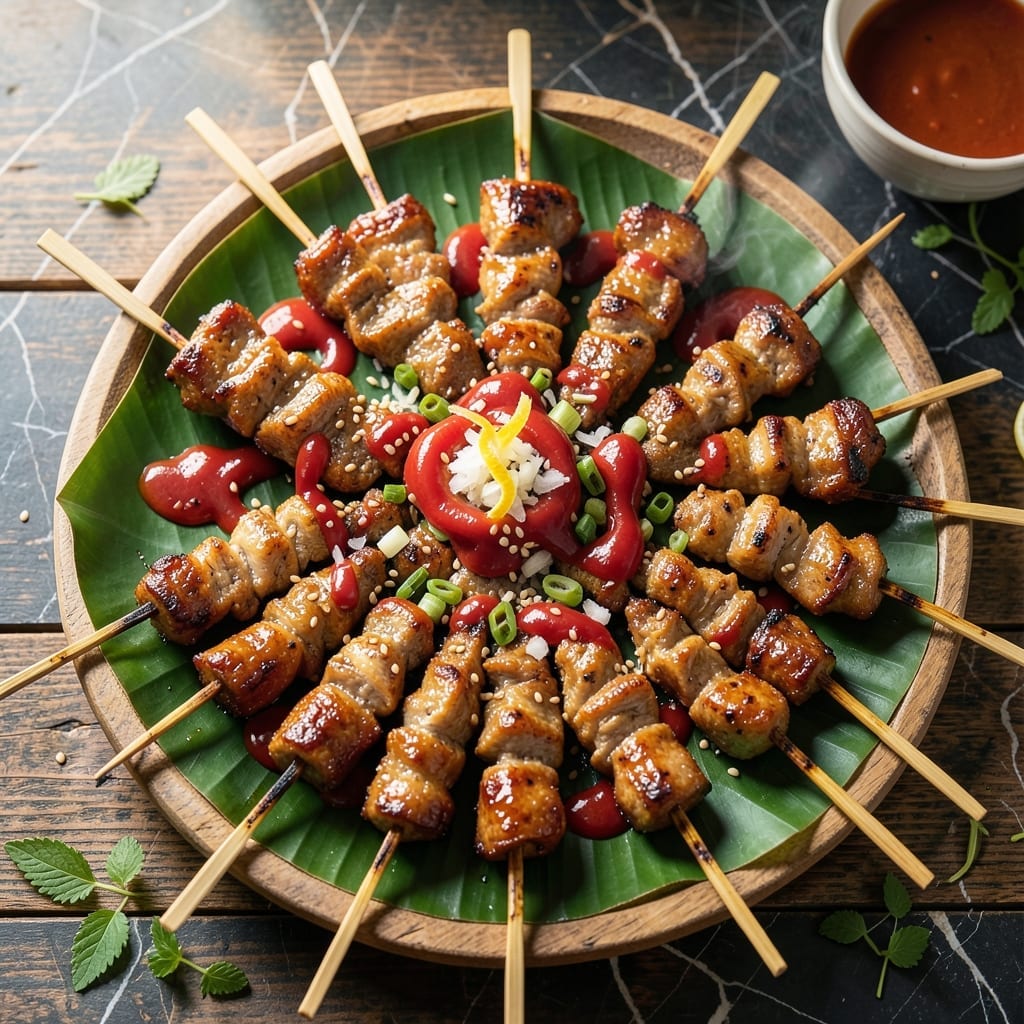 Filipino Pork Barbecue Stick Recipe: Charcoal-Grilled Sweet and Savory Skewers