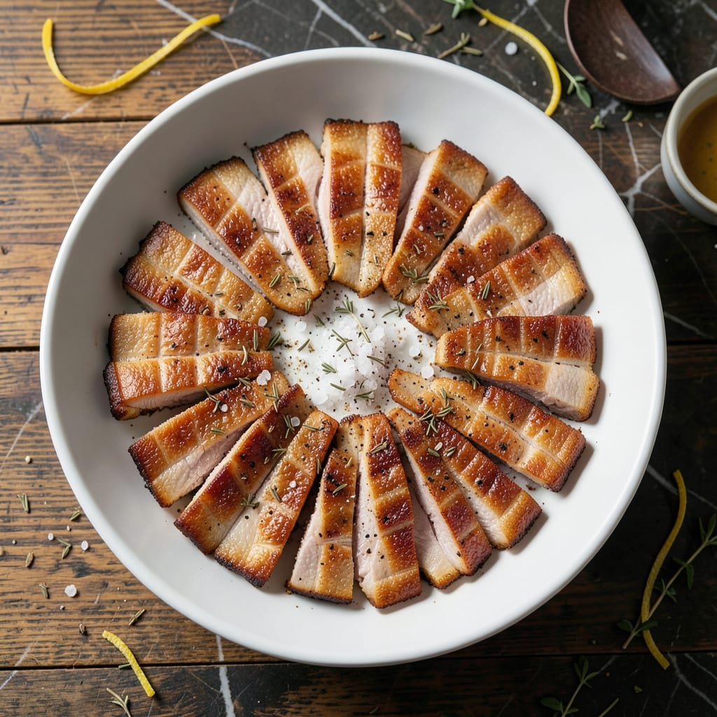 Recipe For Crispy Pork Belly Slices: Golden Crust and Melt-In-Your-Mouth Layers
