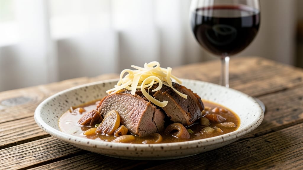 Brisket Onion Soup Recipe: Deep-Roasted Beef and Caramelized Layers