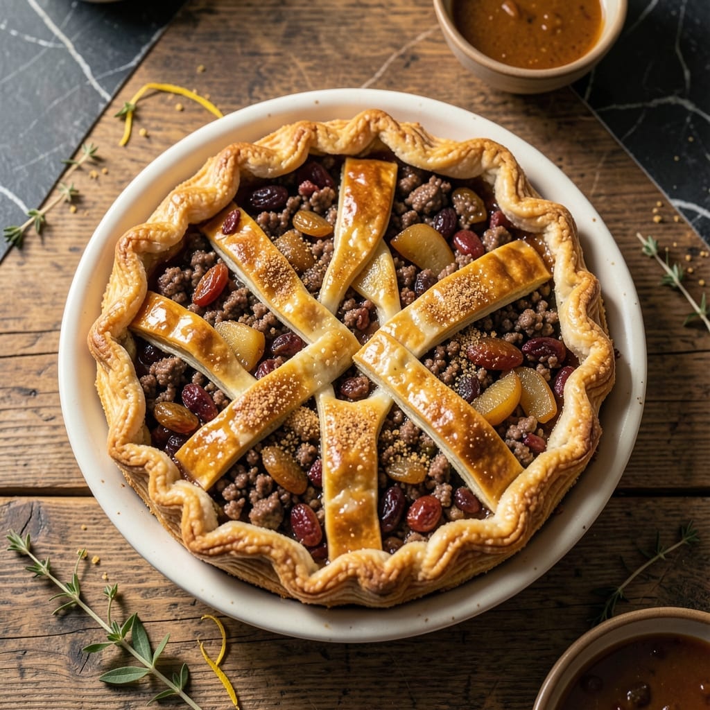 Mince Meat Pie Recipe With Meat: Traditional Spiced Filling in Flaky Crust