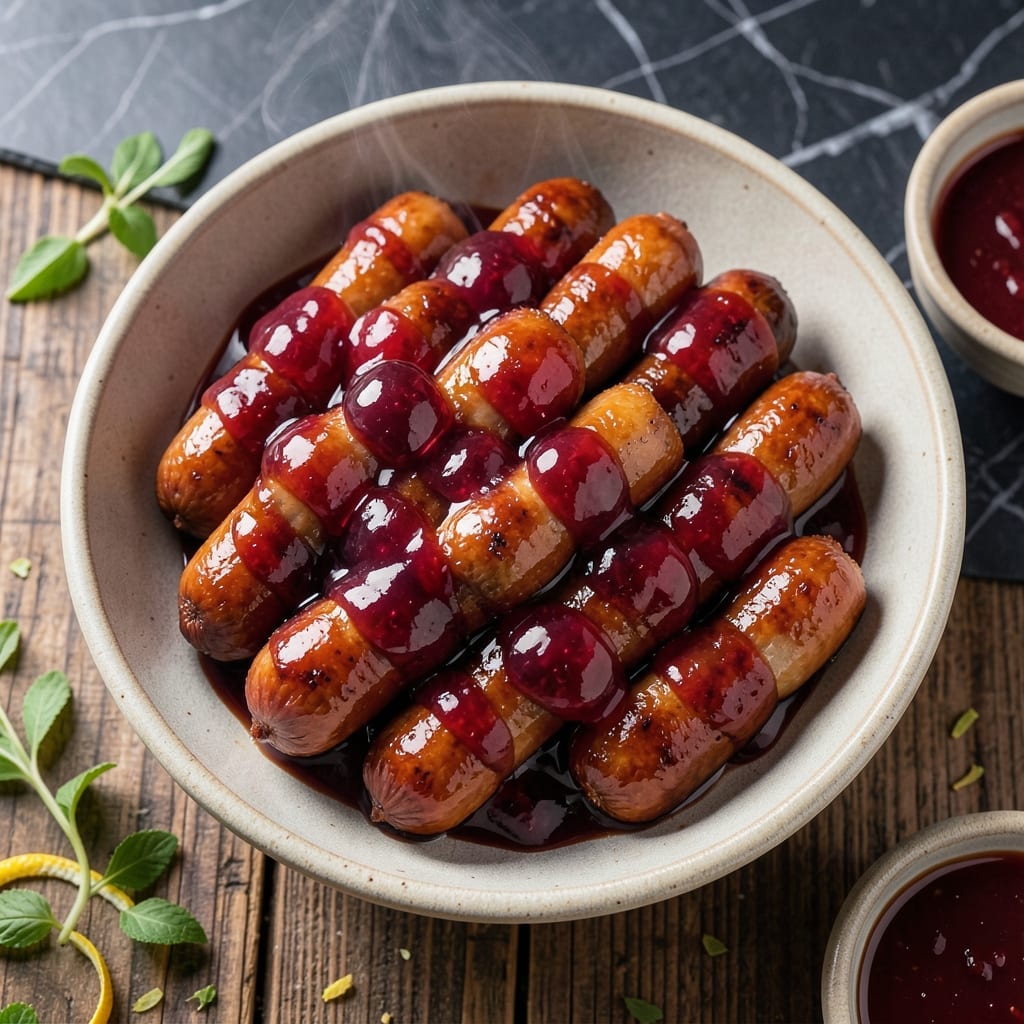 Recipe For Little Smokies With Grape Jelly And Barbecue Sauce: 3-Ingredient Party Favorite