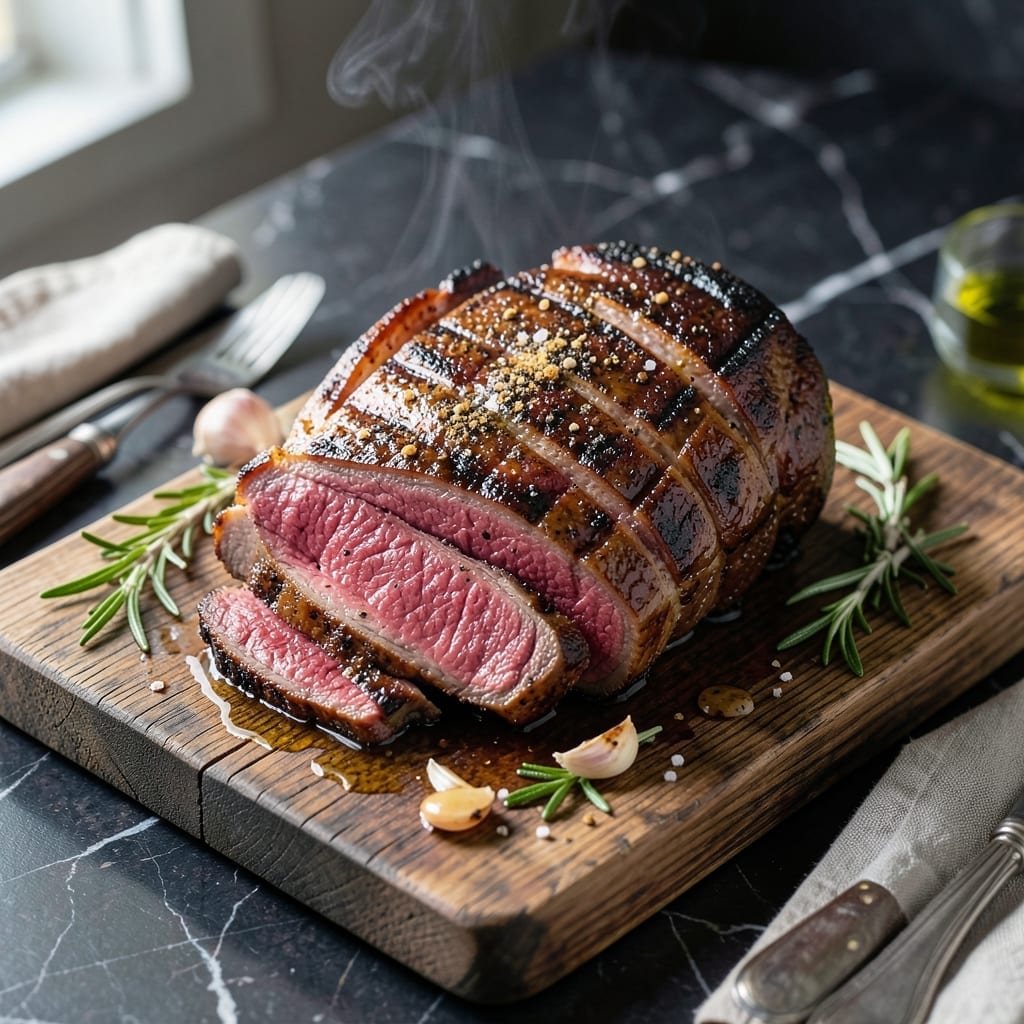 Grilled Beef Rump Roast Recipe: Reverse-Sear for Even Doneness