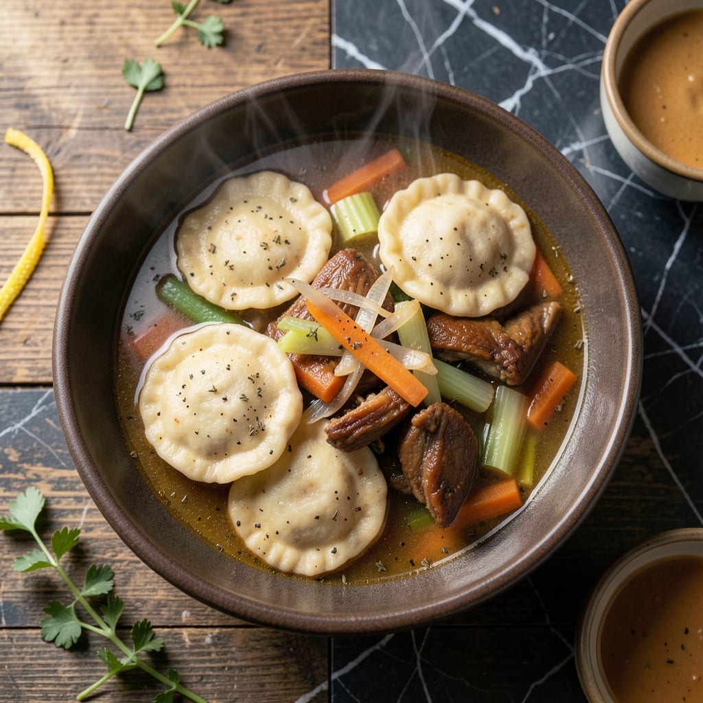 Flat Dumpling Recipe for Chicken and Dumplings: Pillowy Layers in Savory Broth Flat Dumpling Recipe for Chicken and Dumplings: Pillowy Layers in Savory Broth