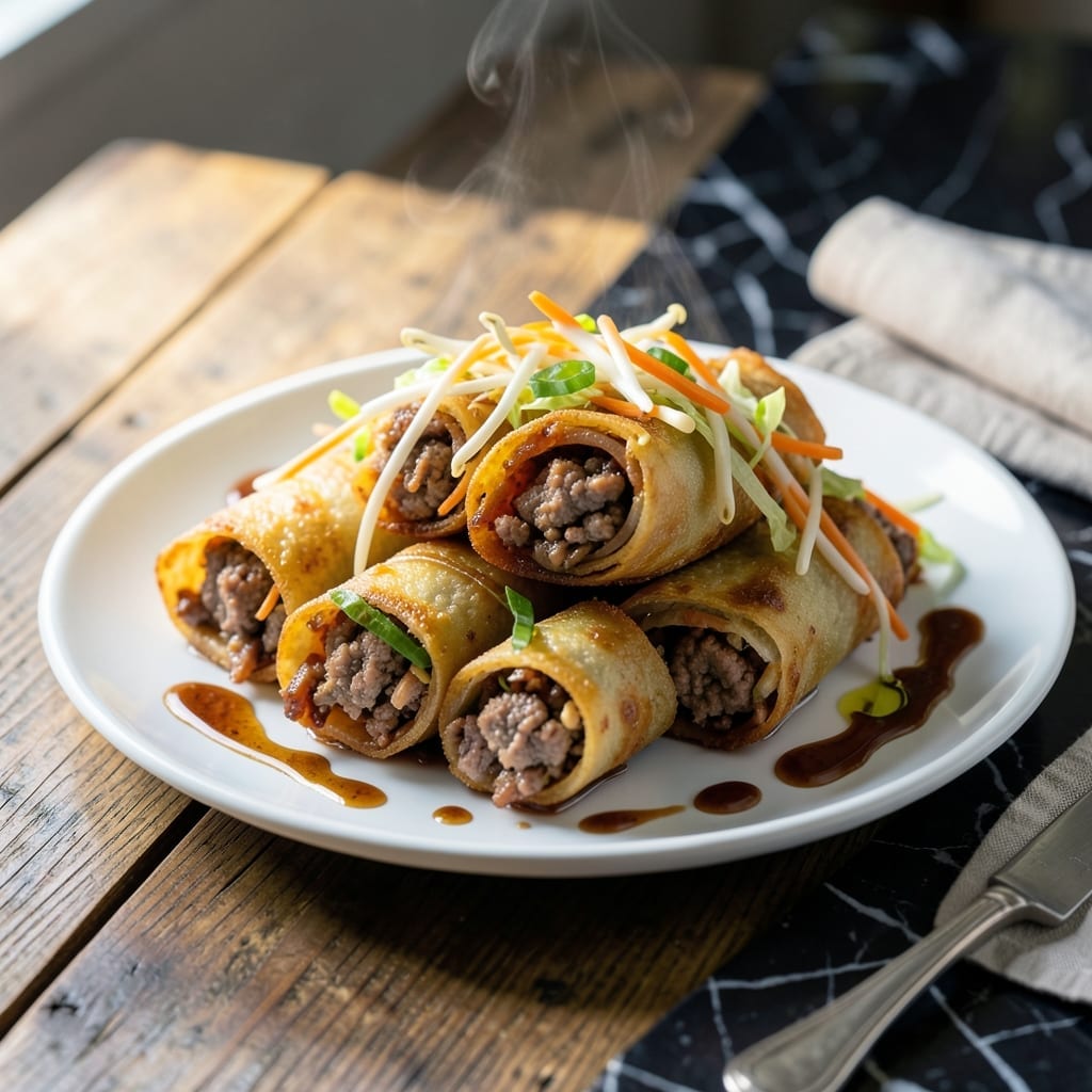 Lumpiang Togue Recipe With Ground Pork: Crunchy Veggies and Savory Meat in Every Bite