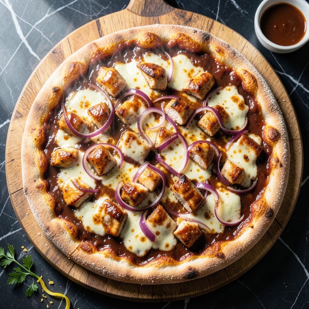 California Pizza Kitchen Barbecue Chicken Pizza Recipe: Smoky Sweet Crust and Creamy Toppings