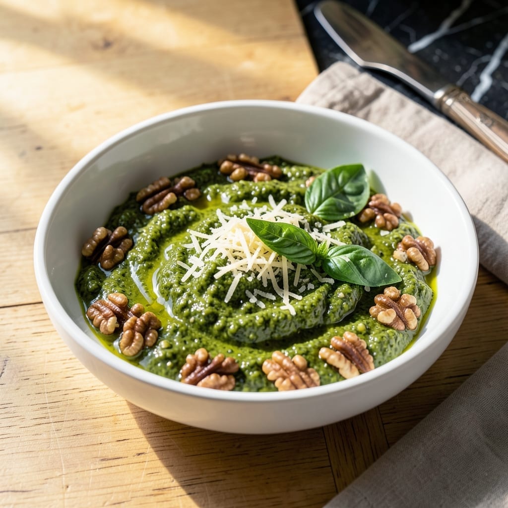 Pesto Recipe No Pine Nuts: Walnut and Parmesan Blend for Rich Depth
