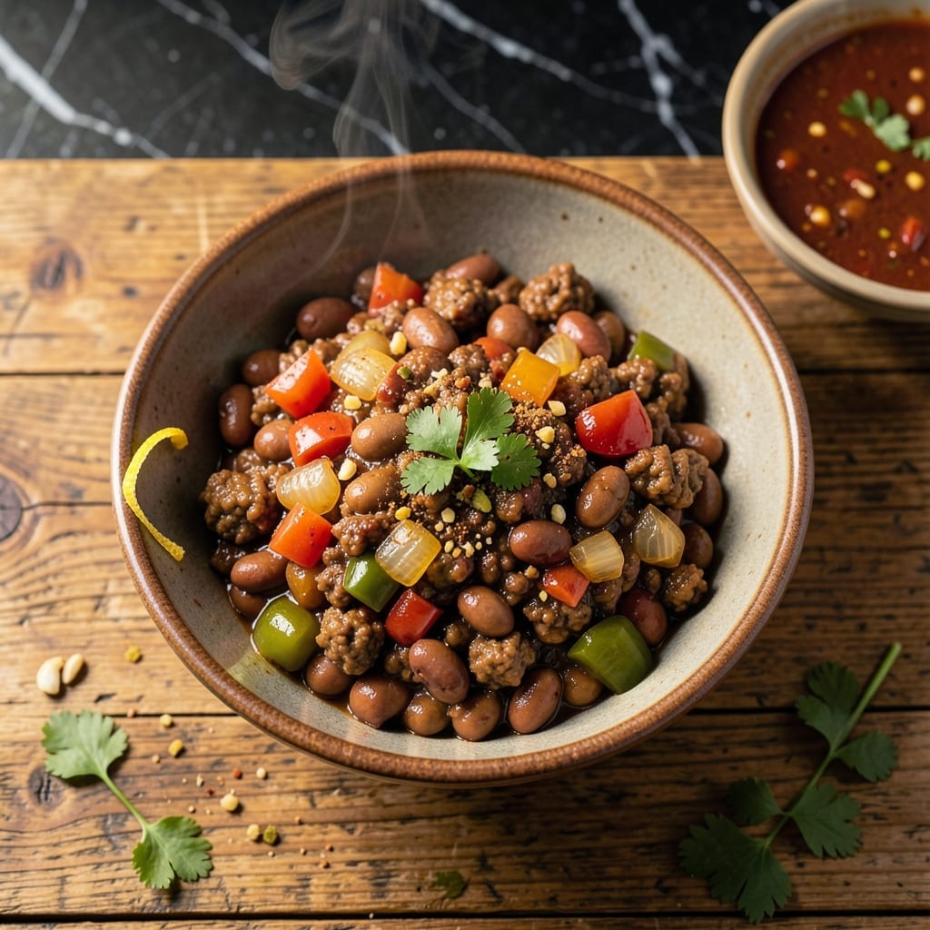 Recipe for Chili Beans With Meat: Hearty Southwestern One-Pot Meal