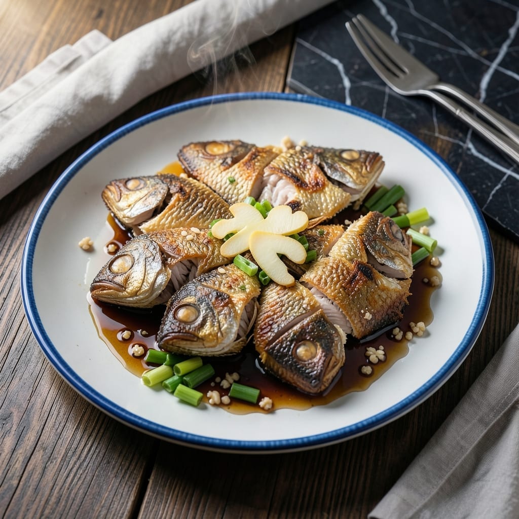 Fried Pompano Recipe Chinese: Wok-Tossed Crispy Fish with Ginger Soy Glaze