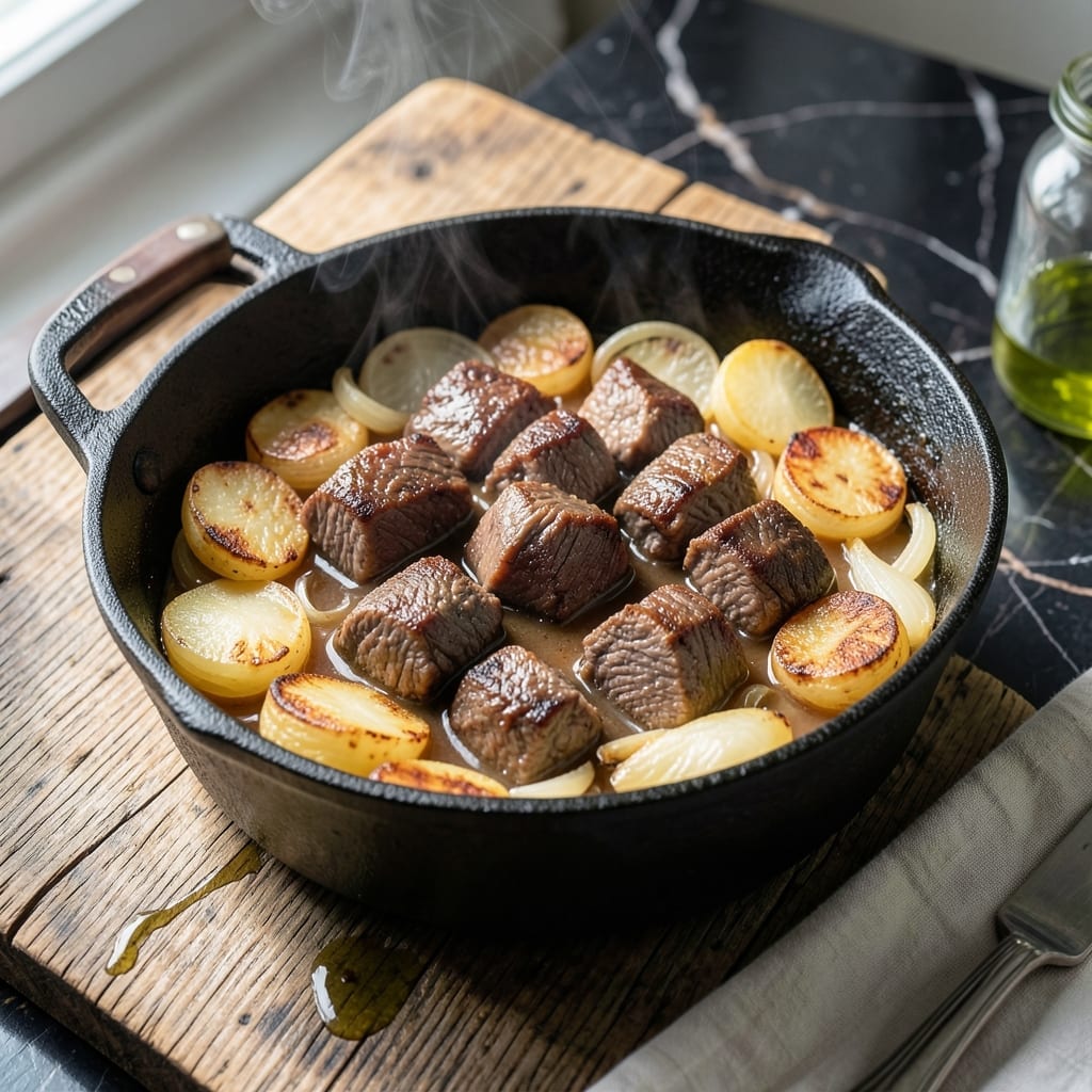 Lancashire Hotpot Recipe With Beef: Rustic Lamb-Free Comfort Under Golden Potatoes