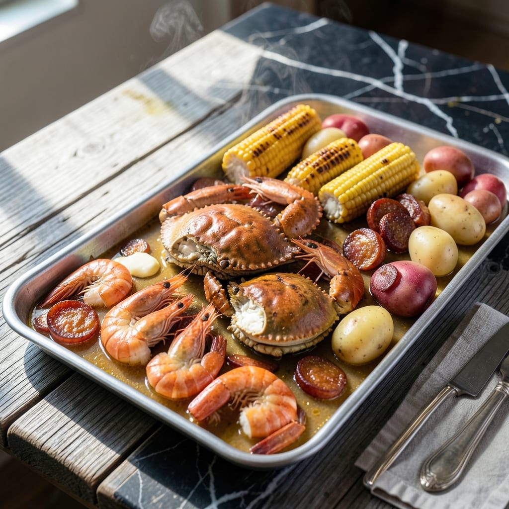 Mr And Mrs Crab Seafood Boil Recipe: Garlic-Butter Infused Cajun Delight