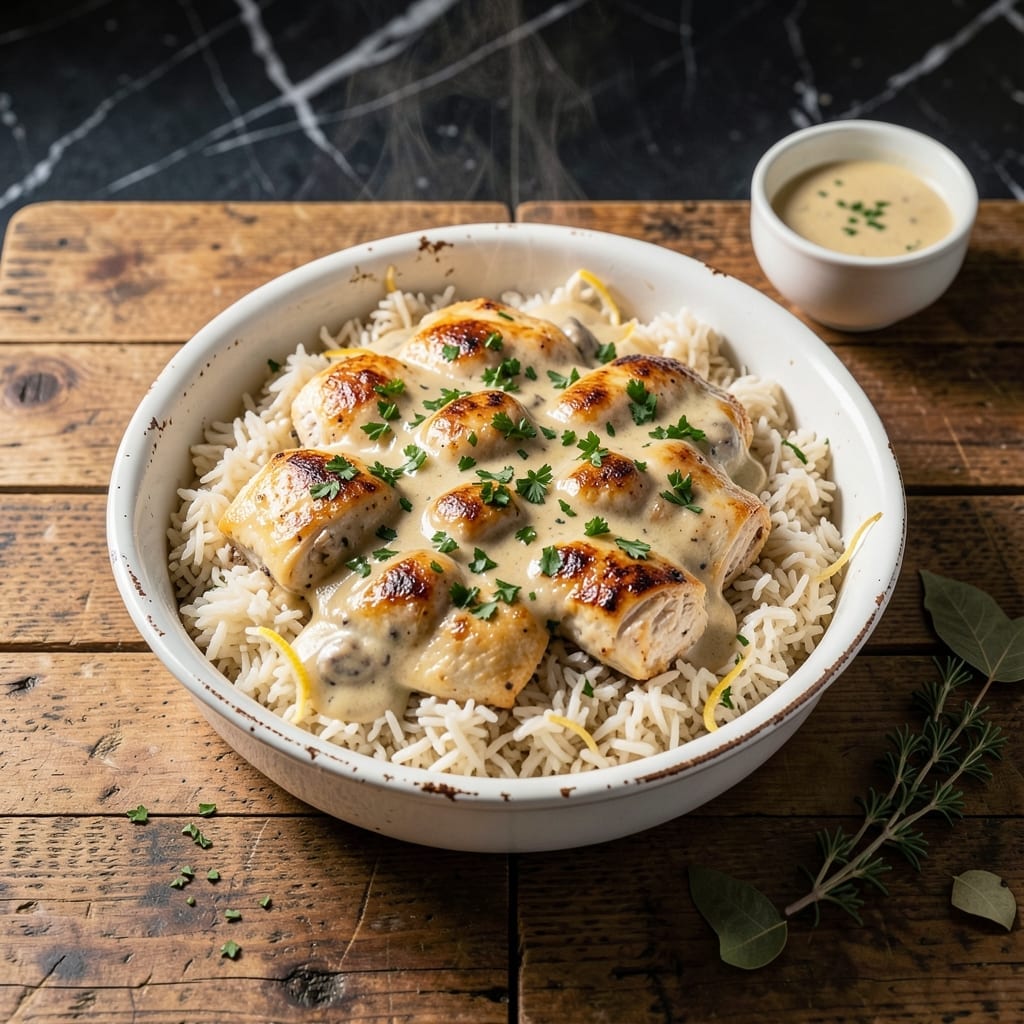 Chicken and Rice Casserole Recipe Campbells: Classic Creamy Bake with Golden Crust