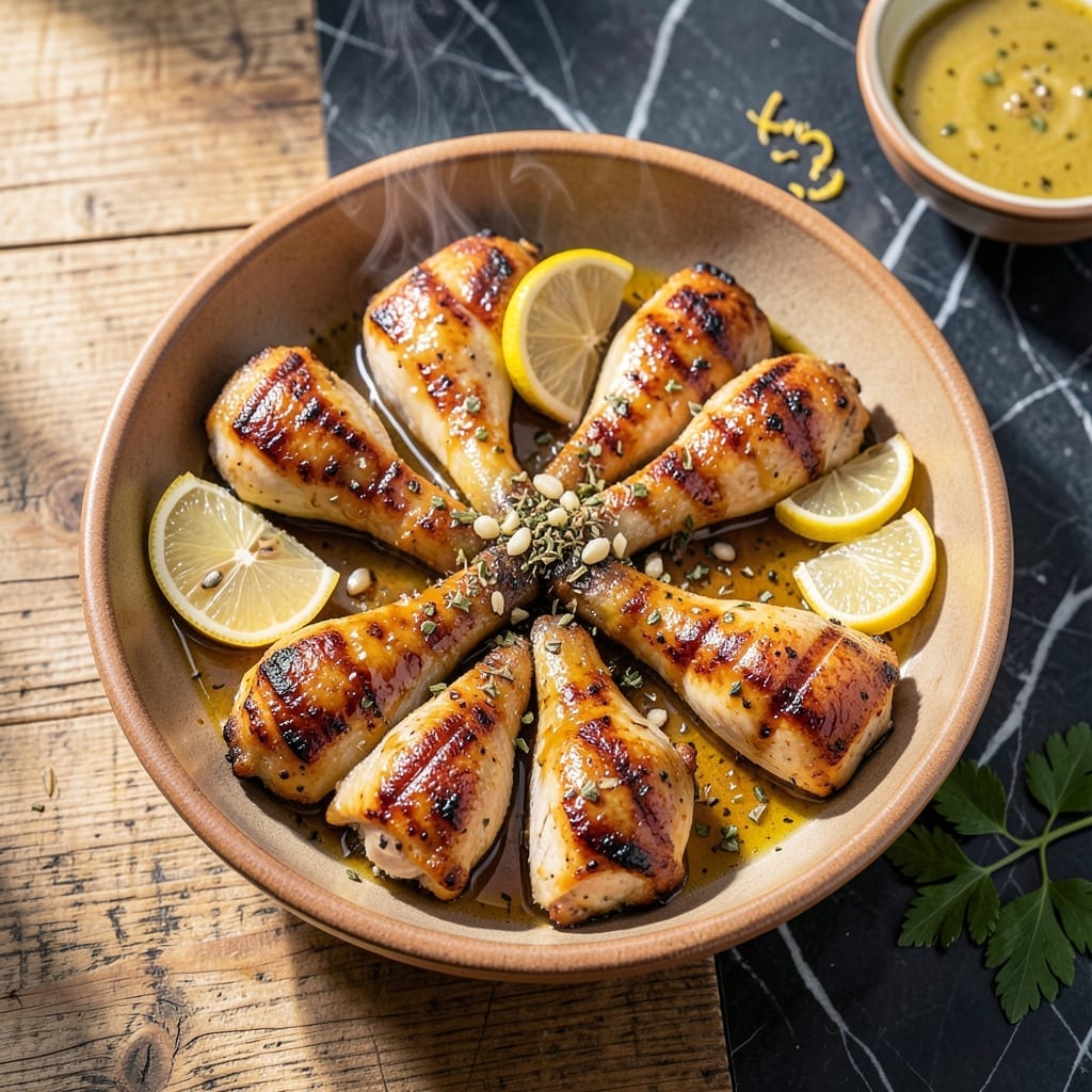 Greek Lemon Chicken Recipe Grilled: Zesty Mediterranean Char on the BBQ