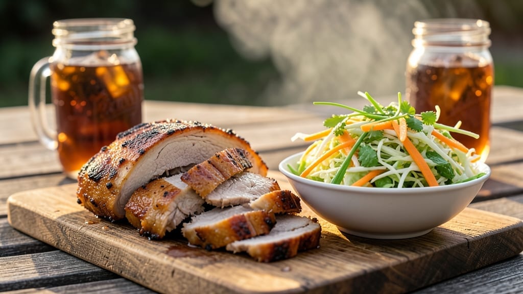 Smoked Pulled Pork Sandwiches with Vinegar Slaw