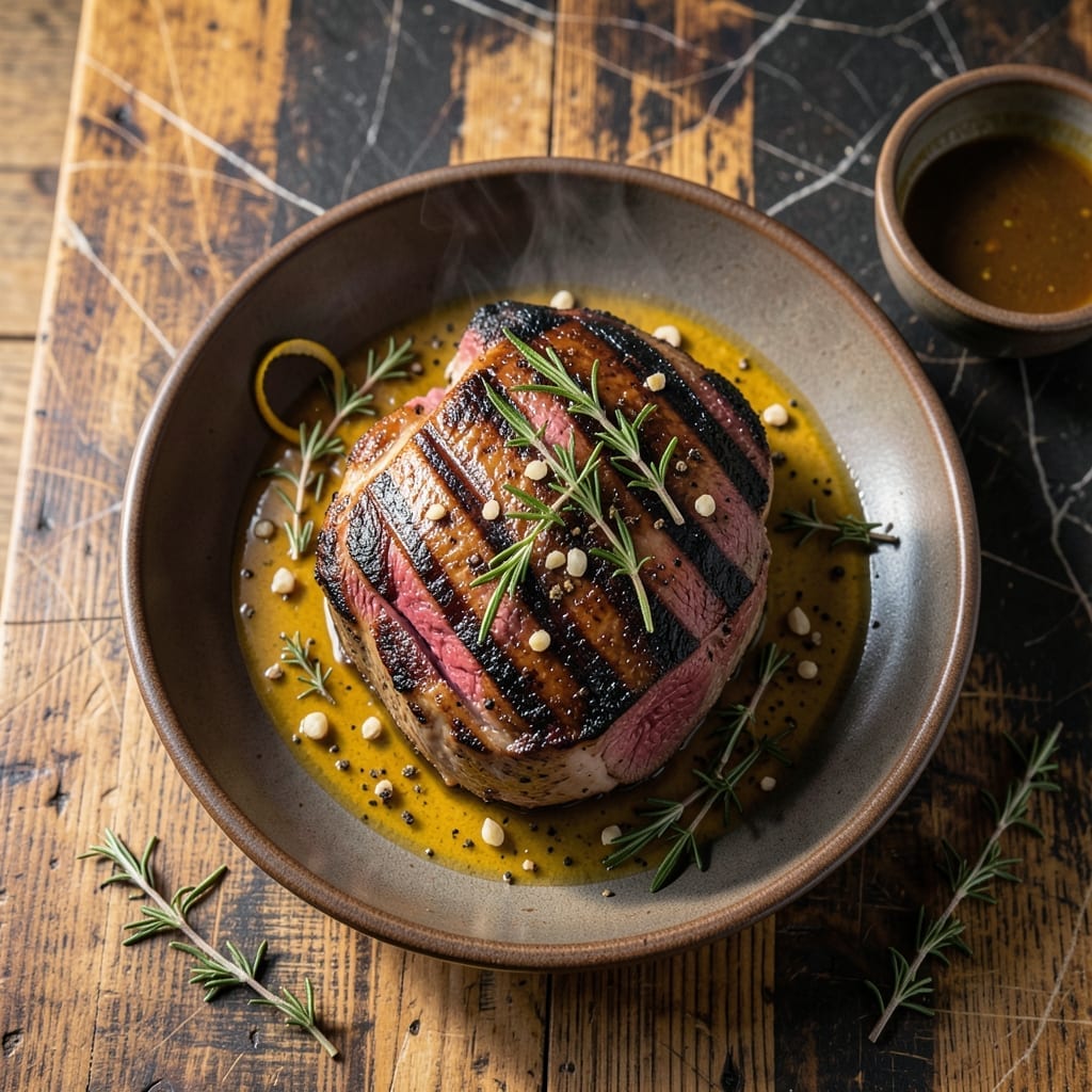 Grilled Venison Roast Recipe: Wood-Fired Richness with Herb Crust