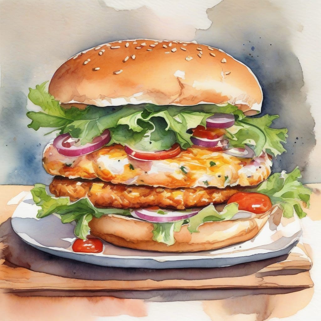 is chicken burger healthy