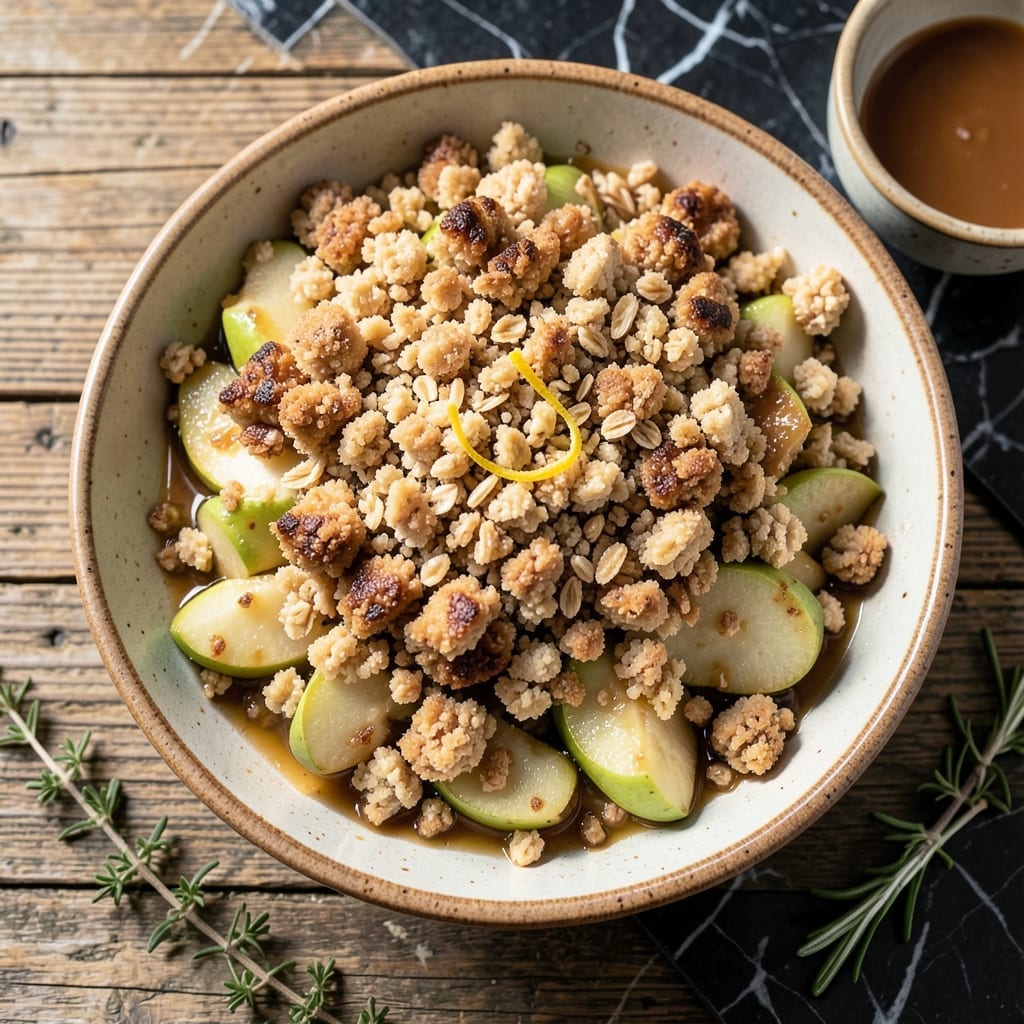 Apple Crumble Recipe With Oats: Buttery Crunch Over Spiced Apples