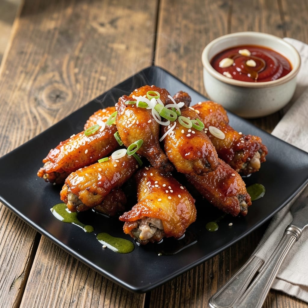 Korean Fried Chicken Wings Recipe Gochujang: Double-Crisp Spicy Sweet Glaze