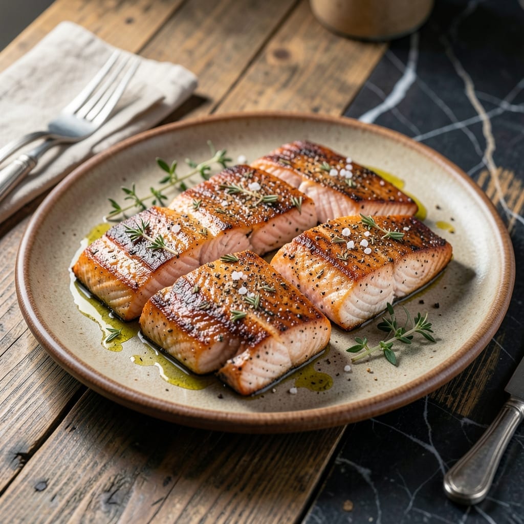Broil Salmon Recipe With Skin: Crispy Top and Tender Flesh