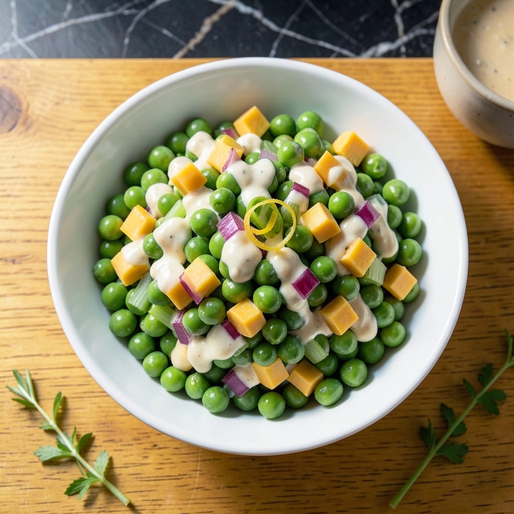 Recipe For Pea Salad Using Frozen Peas: Bright And Crunchy No-Cook Delight