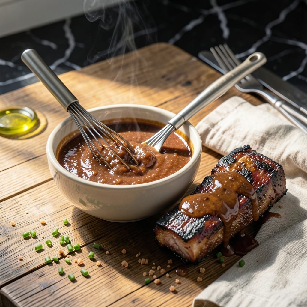 Homemade Barbecue Sauce for Ribs Recipe: Molasses-Rich Glaze with Bold Spice