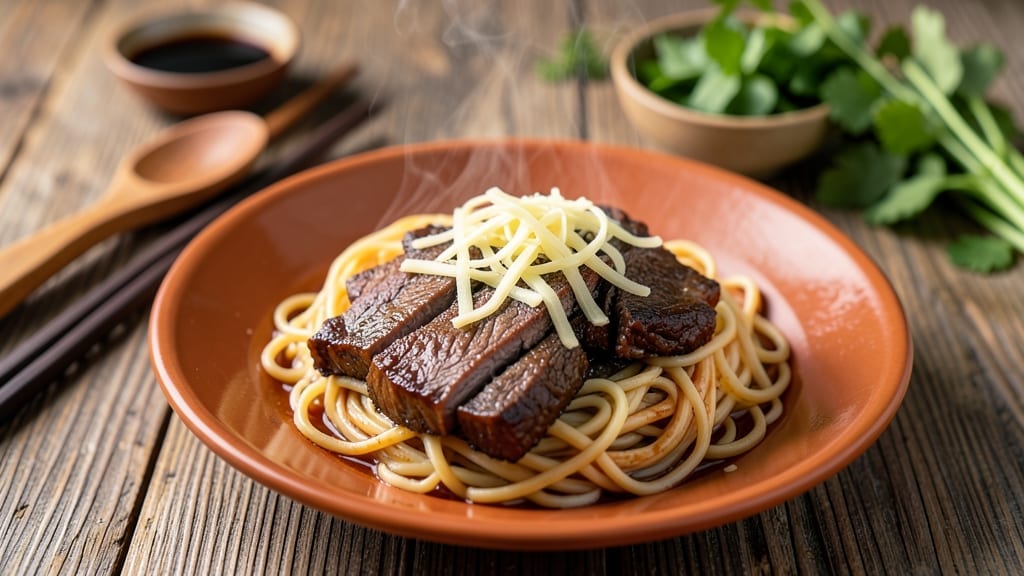 Beef Brisket Noodles Hong Kong Recipe: Slow-Braised Beef and Chewy Rice Noodles