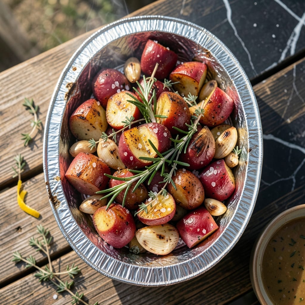 Grilled Red Potatoes in Foil Recipe: Smoky Herb-Infused Packets