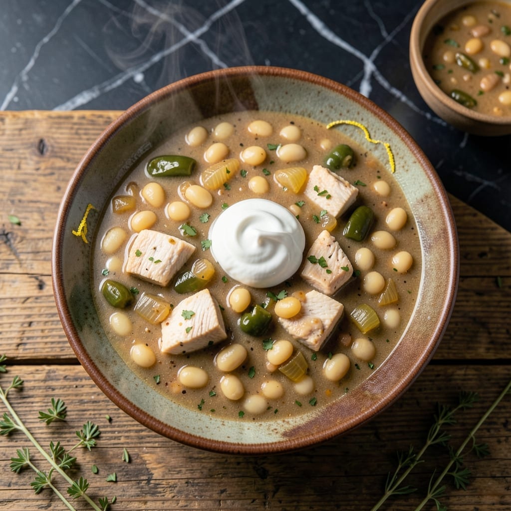 White Chicken Chili Recipe Chunky Chef: Hearty White Bean and Chicken Stew