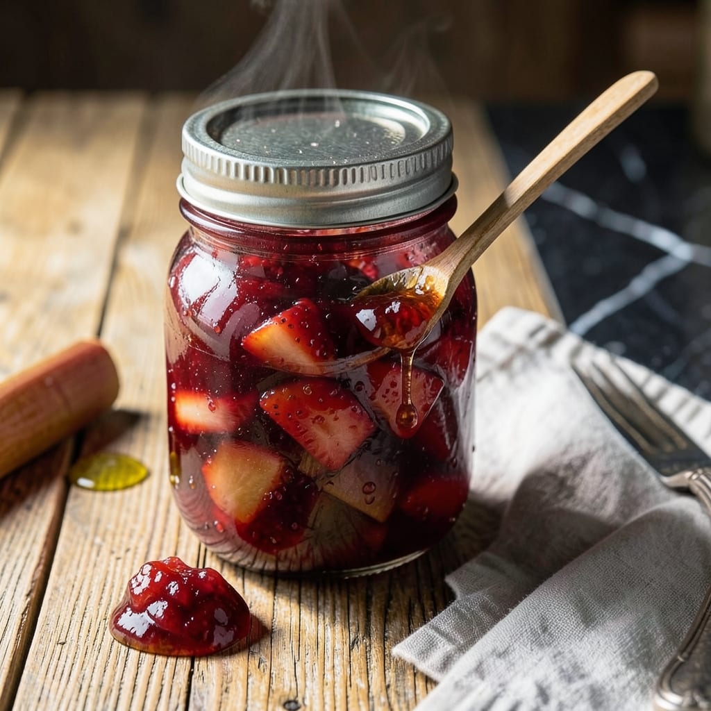 Strawberry Rhubarb Jam Recipe Without Pectin: Bright Tartness in Every Jar