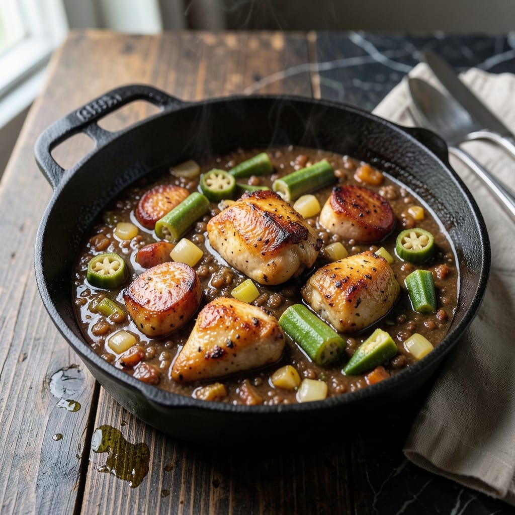 Gumbo Recipe With Okra: Louisiana-Style Stew With Rich Roux Depth