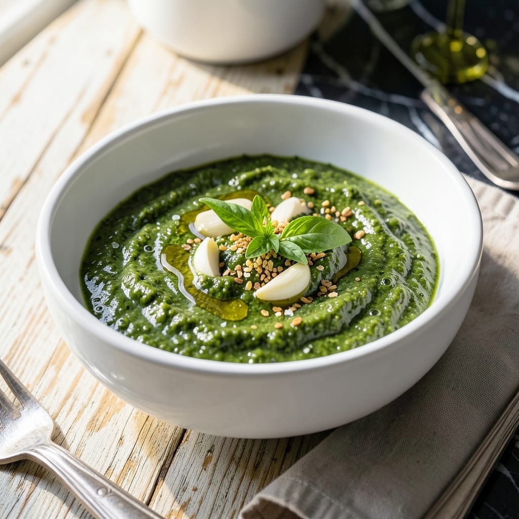 Pesto Sauce Recipe No Nuts: Basil and Garlic Freshness Without Allergens