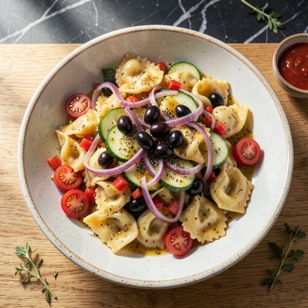 Tortellini Salad Recipe With Italian Dressing: Chilled Pasta With Garden Freshness