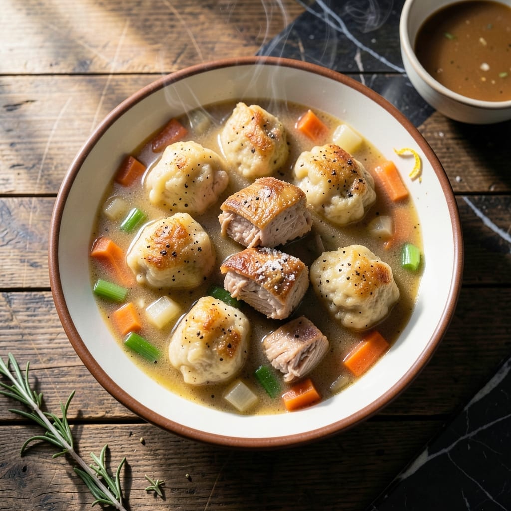 Fluffy Dumpling Recipe for Chicken and Dumplings: Pillowy Clouds in Savory Broth