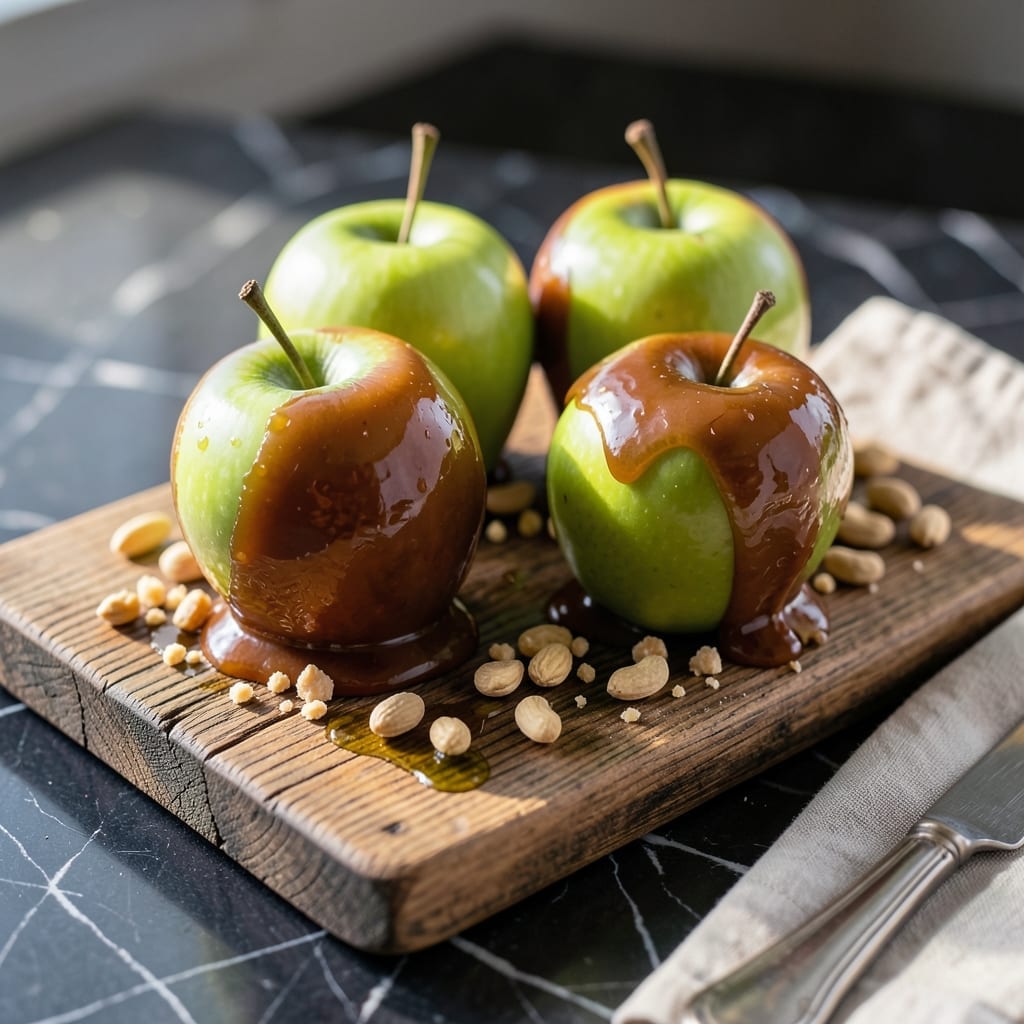 Candy Apple Recipe With Peanuts: Crunchy Coated Sweet and Salty Treats