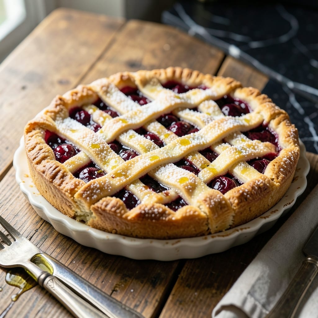 Cherry Pie Recipe With Fresh Sour Cherries: Lattice Crust and Tart Sweetness