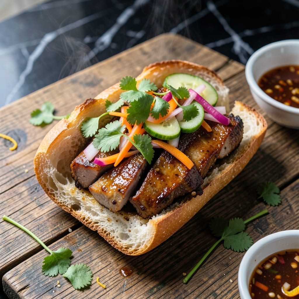 Vietnamese Pork Banh Mi Recipe: Crusty Baguette With Pickled Veggie Crunch
